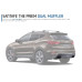 tuix dual mufflers package 2wd 4wd hyundai santa fe 2016-18
